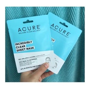 •BUNDLE OPTIONAL•acure incredibly clear sheet mask